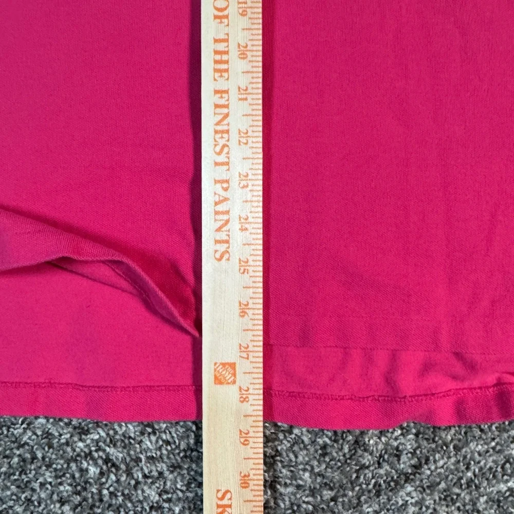 Polo Ralph Lauren Mens XL Pink Custom Fit Short Sleeve Polo Shirt Green Pony